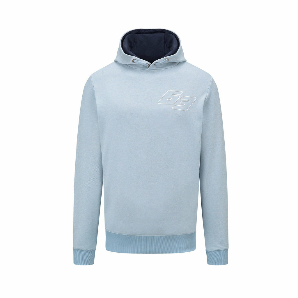 Mercedes Benz F1 Special Edition George Russell 2022 Men's Silverstone GP Hoody Hoodies Light Steel Blue