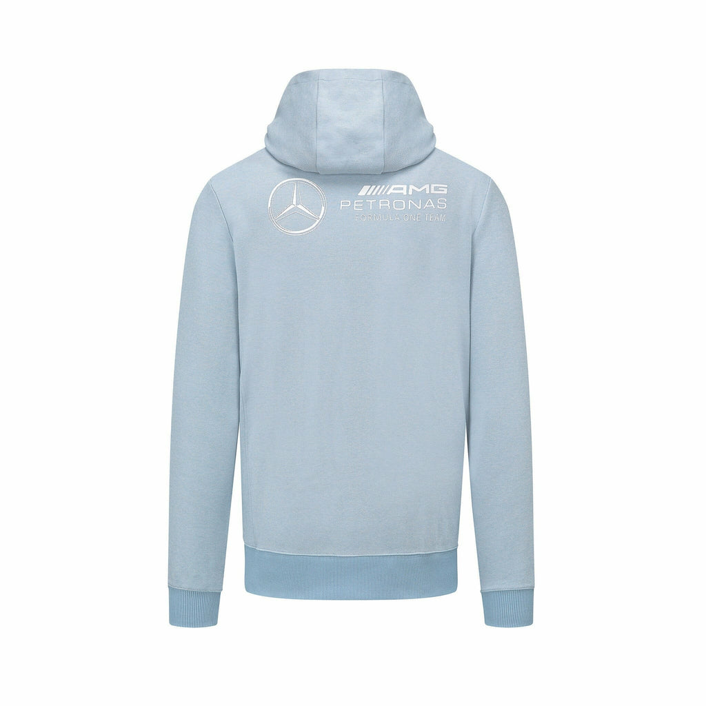 Mercedes Benz F1 Special Edition George Russell 2022 Men's Silverstone GP Hoody Hoodies Light Steel Blue