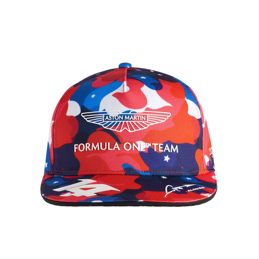Aston Martin Cognizant F1 Fernando Alonso Special Edition Kimoa USA GP Hat- Camo Hats Aston Martin F1 