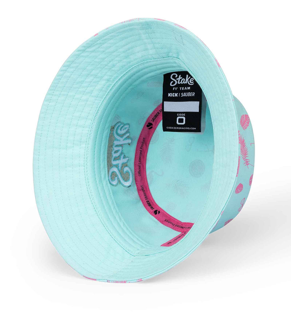 Stake F1 Kick Sauber Special Edition Miami GP AOP Bucket Hat - Blue Hats Stake F1 Kick Sauber 