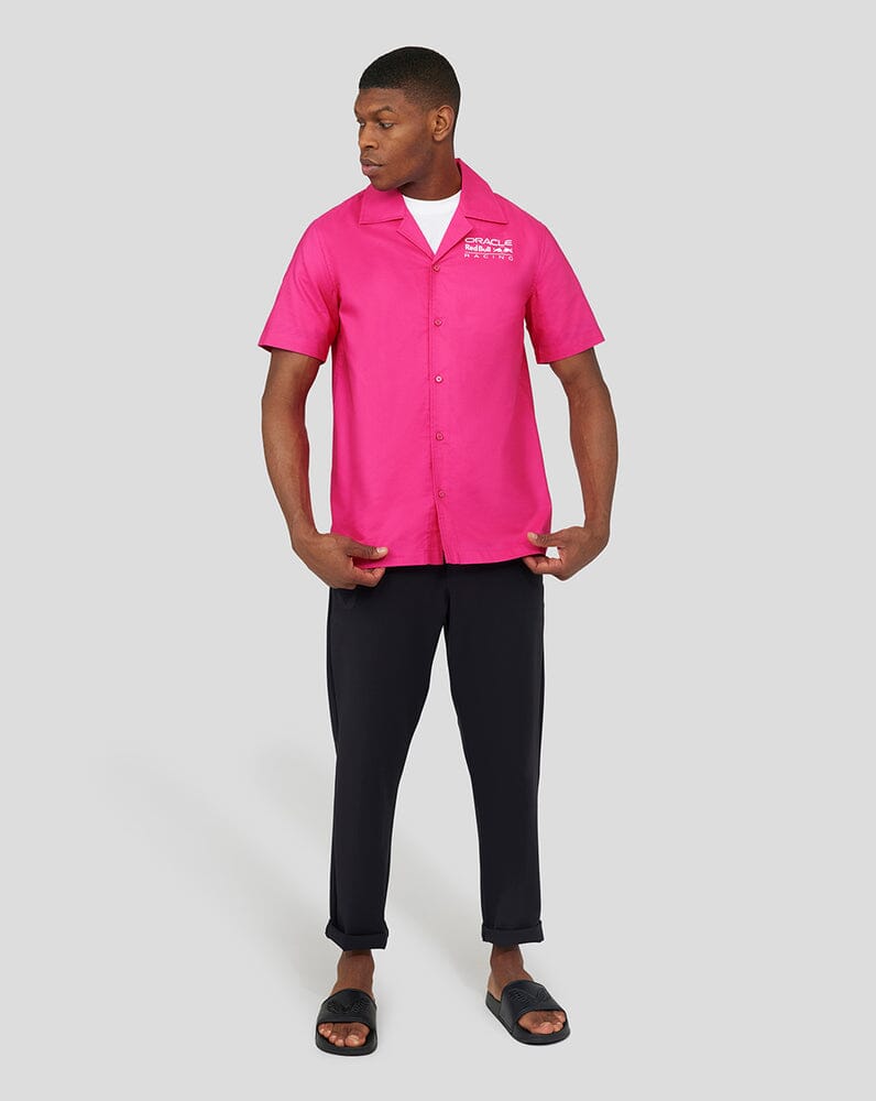 Red Bull Racing F1 Special Edition Miami Button Down Shirt - Pink Shirts Red Bull Racing 