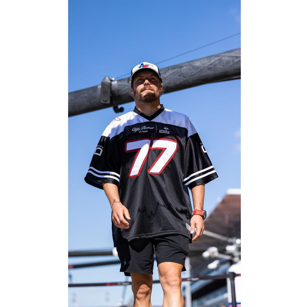 Alfa Romeo Racing F1 Special Edition USA Austin GP Valtteri Bottas Football Jersey Jersey Cornflower Blue