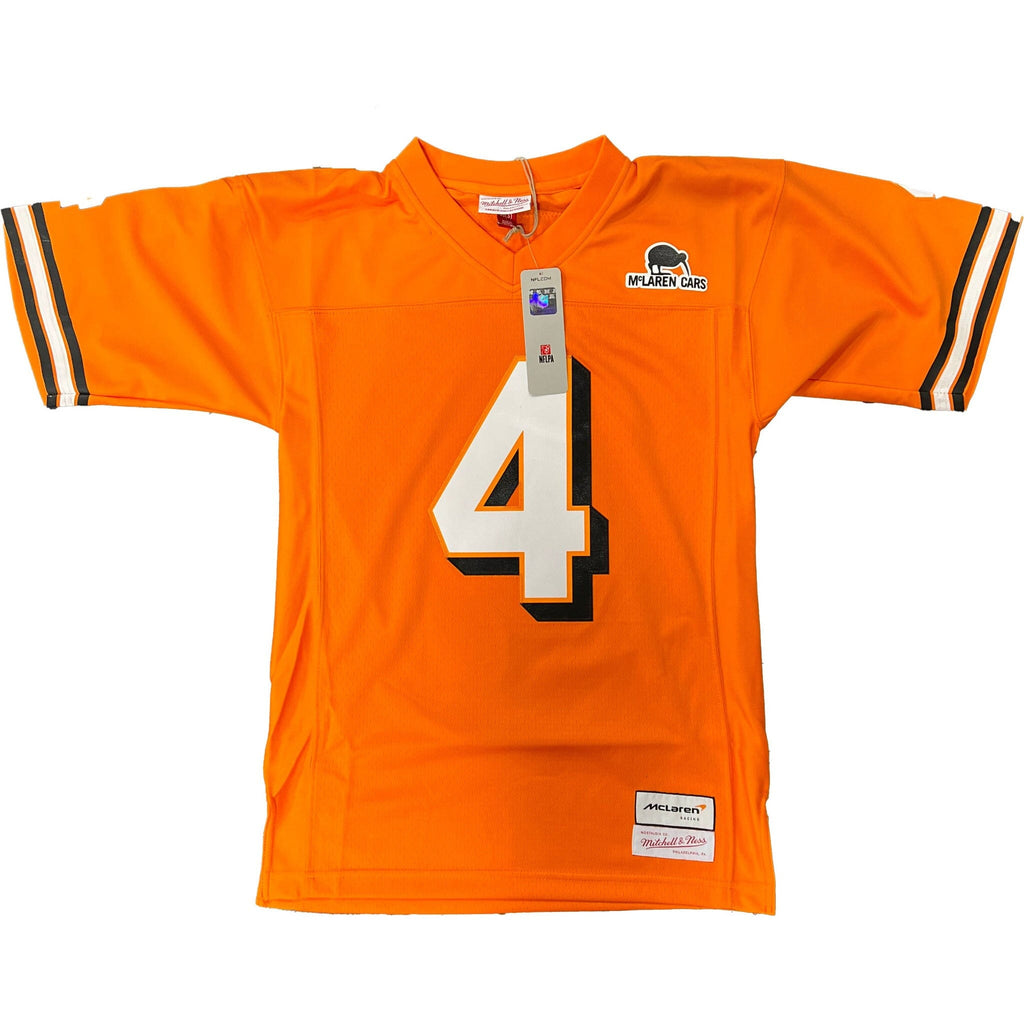 McLaren x Mitchell and Ness F1 USA Austin GP Lando Norris Football Jersey Jersey Orange Red