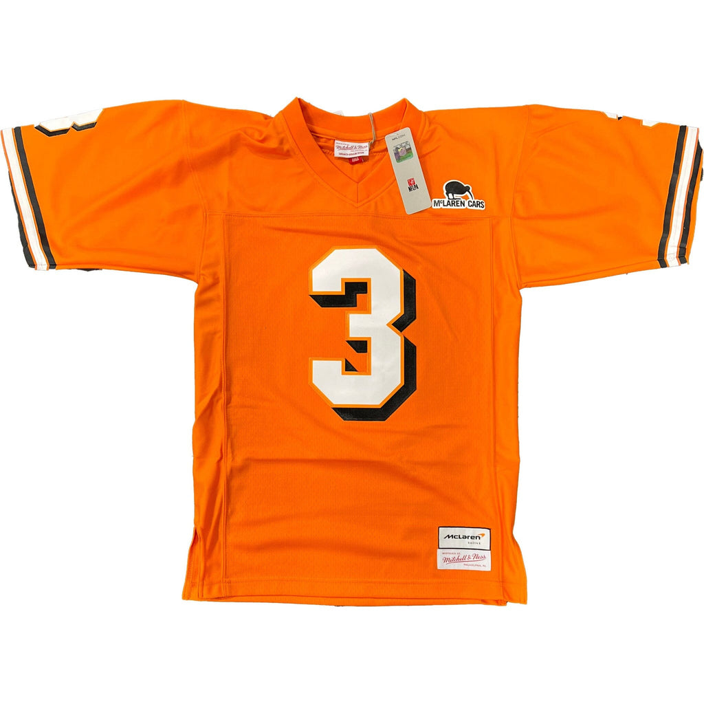 McLaren x Mitchell and Ness F1 USA Austin GP Daniel Ricciardo Football Jersey Jersey Orange Red
