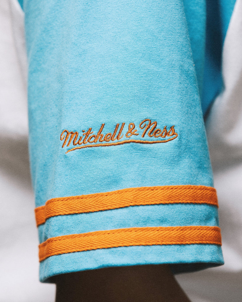 McLaren Racing F1 Special Edition Miami GP Mitchell & Ness Baseball Jersey - Blue/Pink Jersey McLaren-Castore 