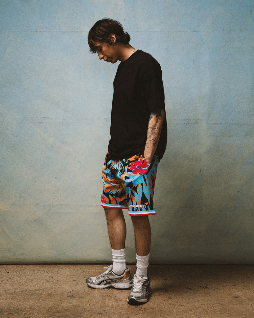 McLaren Racing F1 Special Edition Miami GP Mitchell & Ness Mesh Shorts Shorts McLaren-Castore S Floral 