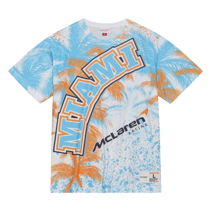 McLaren Racing F1 Special Edition Miami GP Mitchell & Ness Sublimated T-Shirt T-shirts McLaren-Castore 
