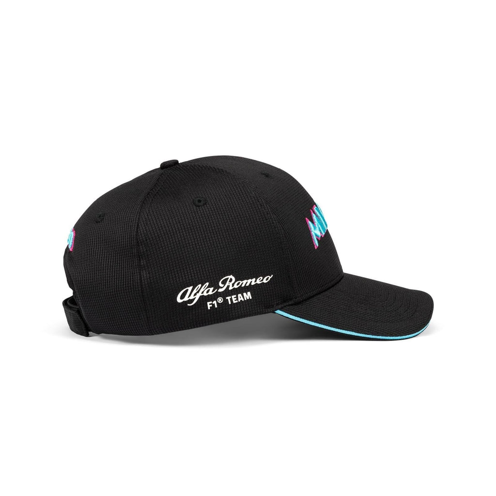 Alfa Romeo Racing F1 2023 Limited Edition Miami GP Team Track Hat- Black Hats Alfa Romeo 