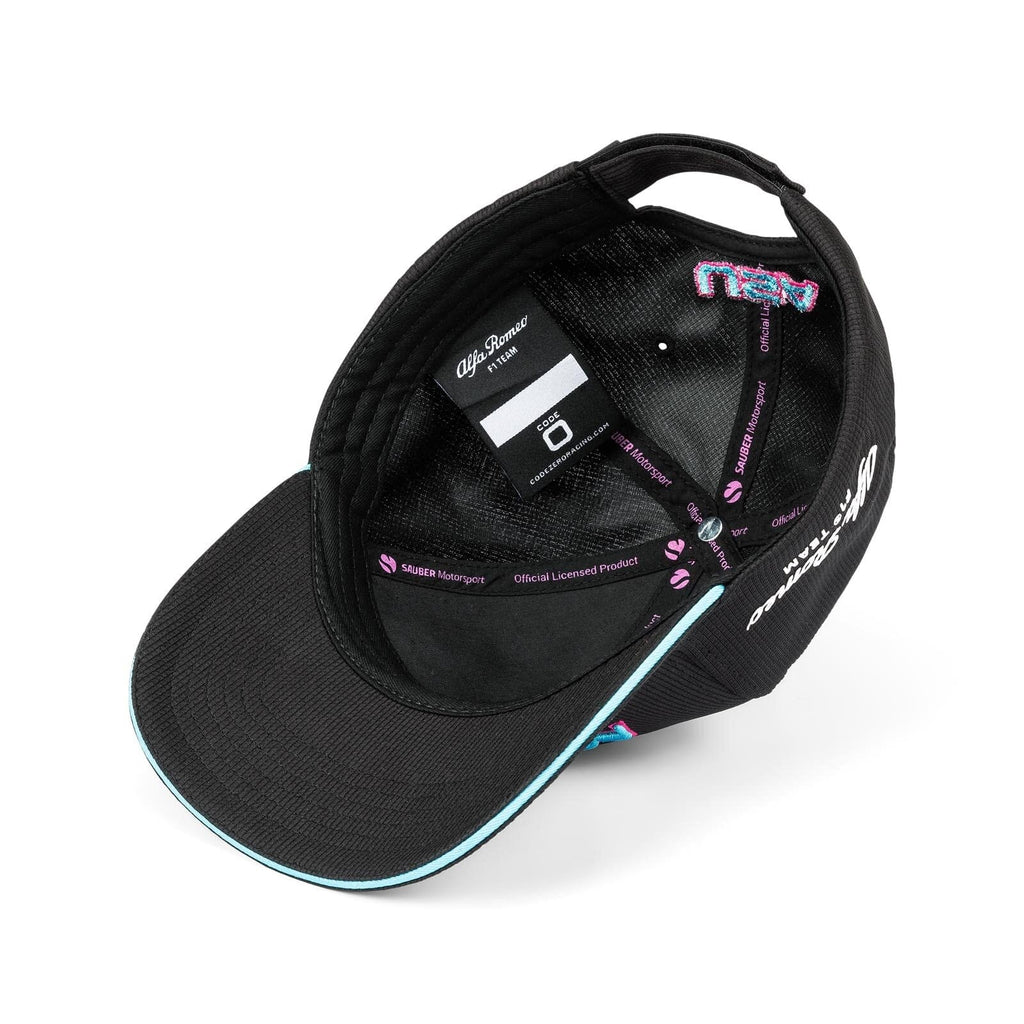 Alfa Romeo Racing F1 2023 Limited Edition Miami GP Team Track Hat- Black Hats Alfa Romeo 