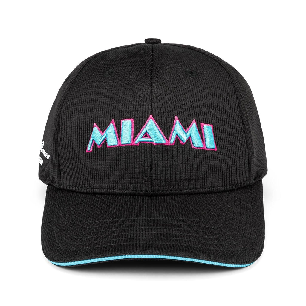 Alfa Romeo Racing F1 2023 Limited Edition Miami GP Team Track Hat- Black Hats Alfa Romeo 