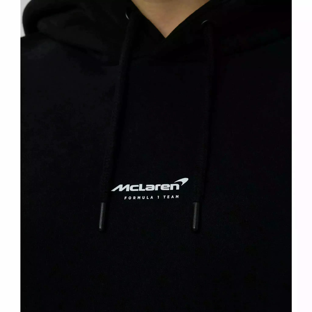 McLaren F1 Women's Miami Neon Logo Hoodie -Black/Vice Blue Hoodies Black