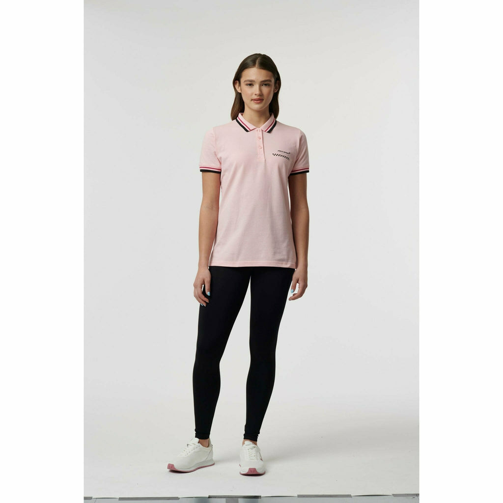 McLaren F1 Women's Miami Graphic Polo Shirt-Crystal Rose Polos Light Gray