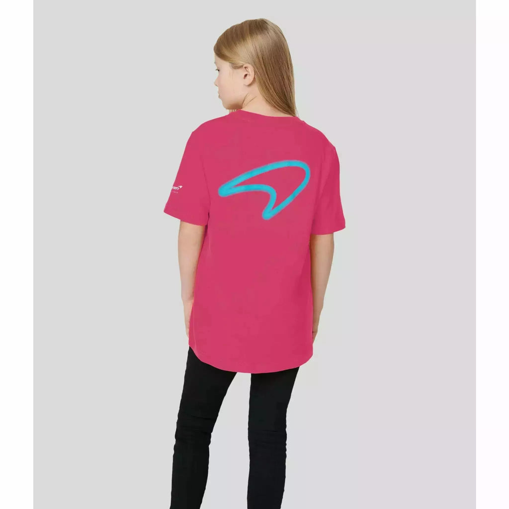 McLaren F1 Kids Miami Neon Graphic T-Shirt-Black/Vice Blue/Beetroot Purple T-shirts Light Gray
