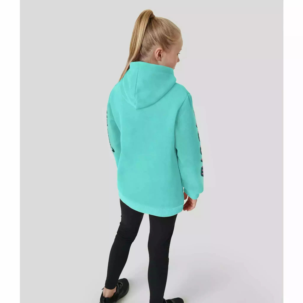 McLaren F1 Kids Miami Neon Logo Hoodie-Vice Blue/Aqua Sky Hoodies Light Gray