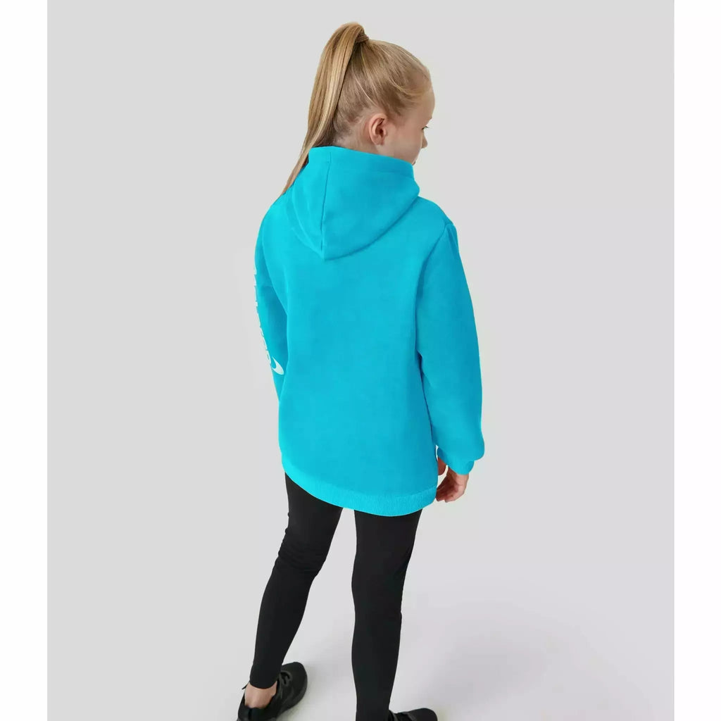 McLaren F1 Kids Miami Neon Logo Hoodie-Vice Blue/Aqua Sky Hoodies Light Gray