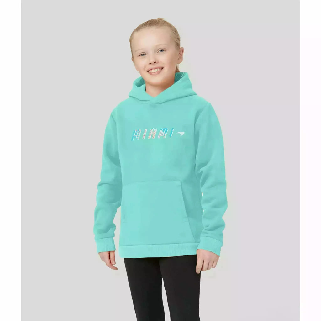McLaren F1 Kids Miami Miami Palm Graphic Hoodie-Black/Aqua Sky Hoodies Light Gray