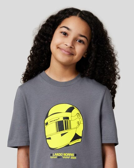 McLaren F1 Kids Lando Norris Special Edition Silverstone GP T-Shirt - Youth Poppy Seed T-shirts McLaren-Castore 