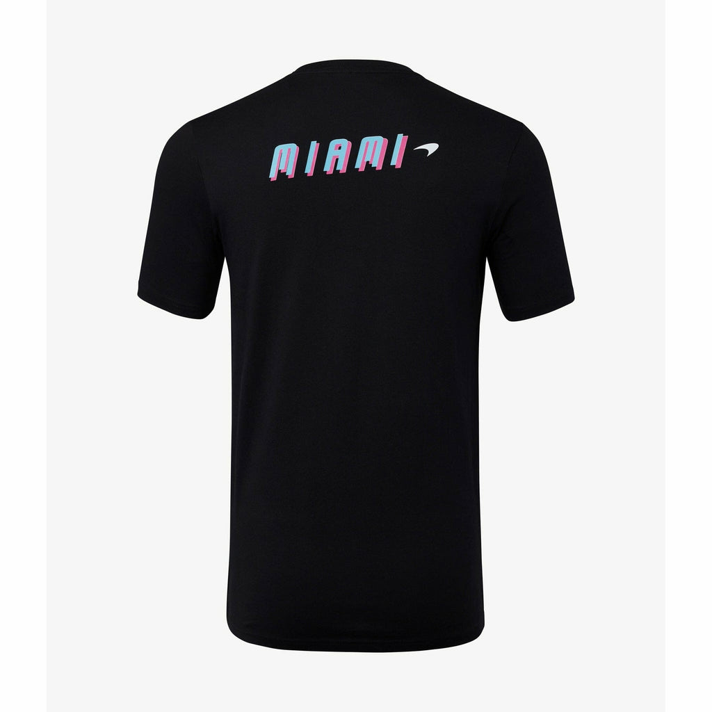 McLaren F1 Women's Miami Neon Logo T-Shirt -Beetroot Purple/Black T-shirts Black