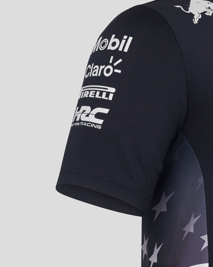 Red Bull Racing F1 Men's 2024 Special Edition America Race Team T-Shirt- Navy T-shirts Red Bull Racing 