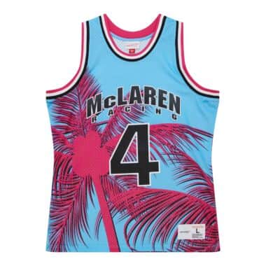 McLaren Racing F1 Special Edition Miami GP Lando Norris Mitchell & Ness Basketball Jersey Jersey McLaren-Castore XS Pink 