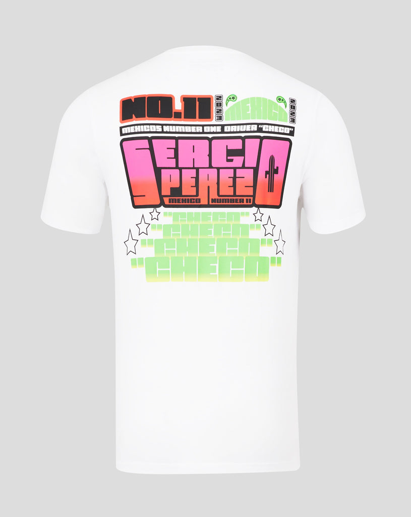 Red Bull Racing F1 Sergio "Checo" Perez Special Edition Mexico GP T-Shirt -White T-shirts Red Bull Racing 