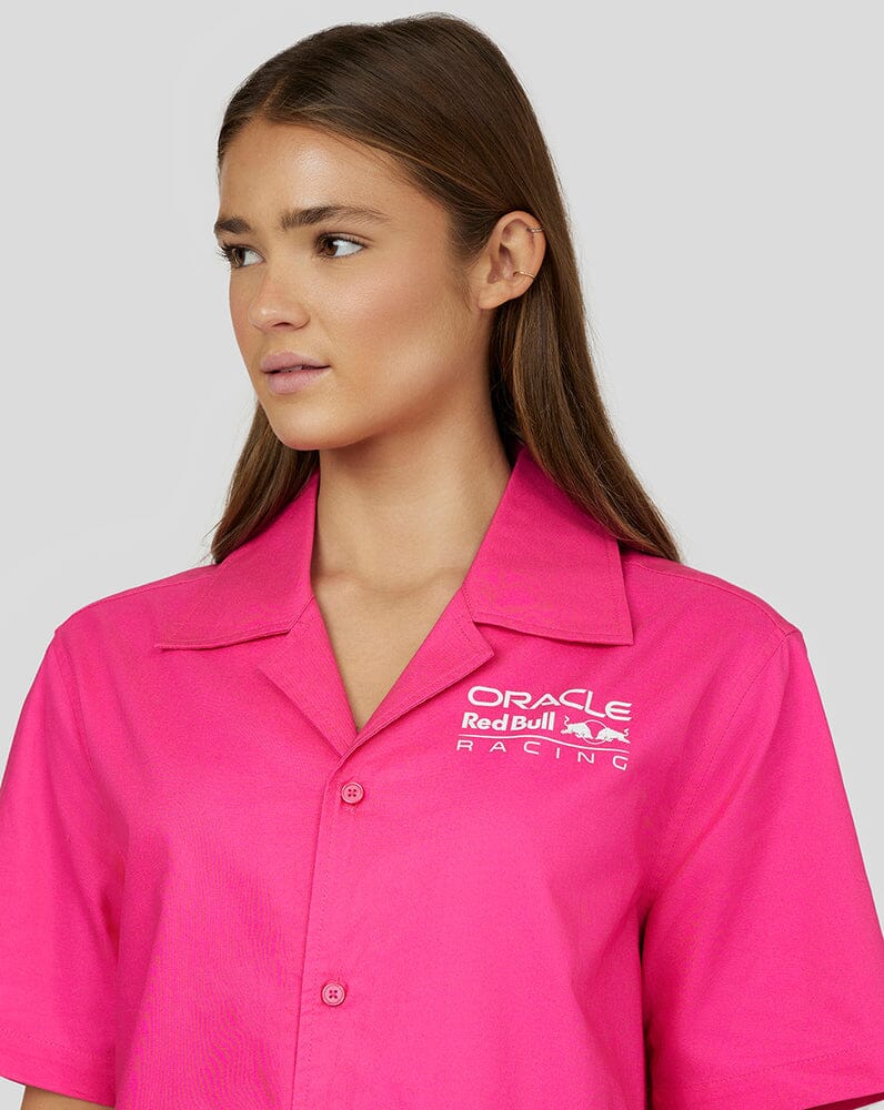 Red Bull Racing F1 Special Edition Miami Button Down Shirt - Pink Shirts Red Bull Racing 