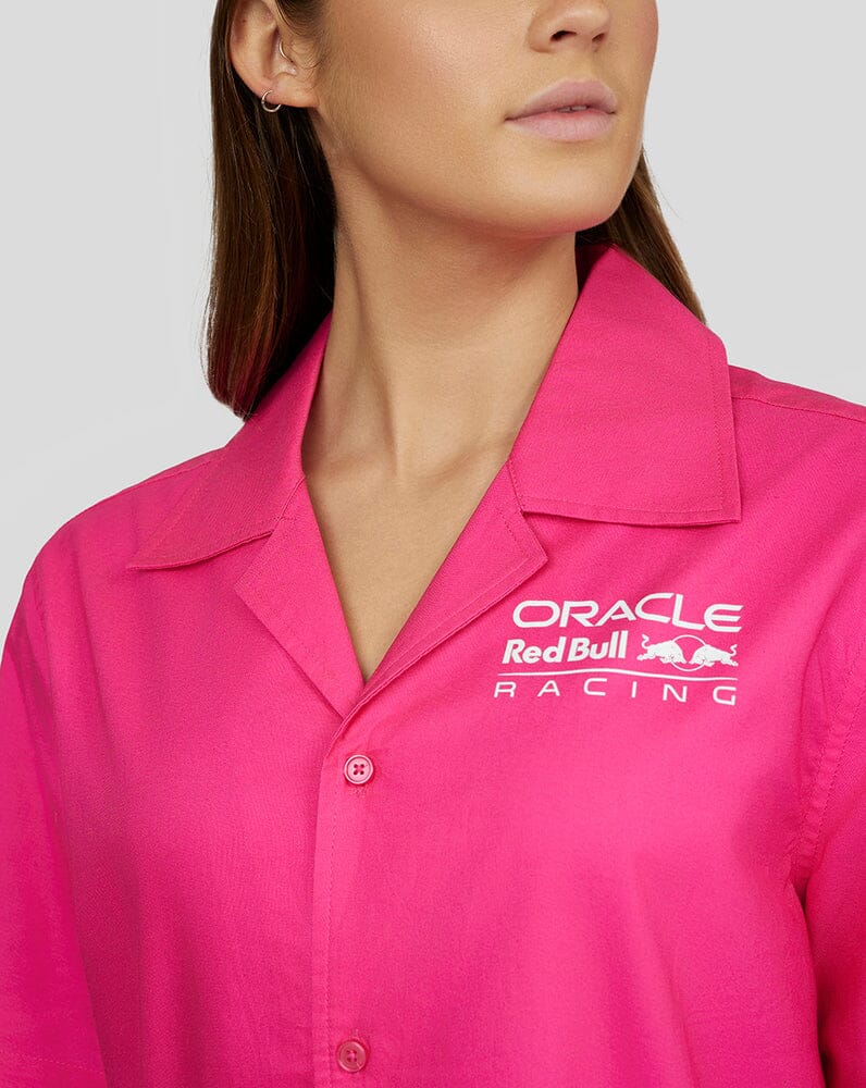 Red Bull Racing F1 Special Edition Miami Button Down Shirt - Pink Shirts Red Bull Racing 