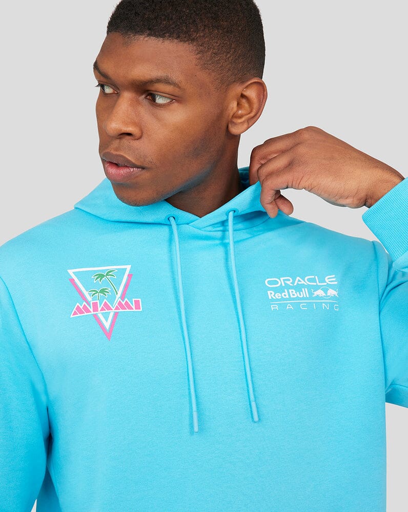 Red Bull Racing F1 Special Edition Miami GP Overhead Hoodie - Blue Hoodies Red Bull Racing 