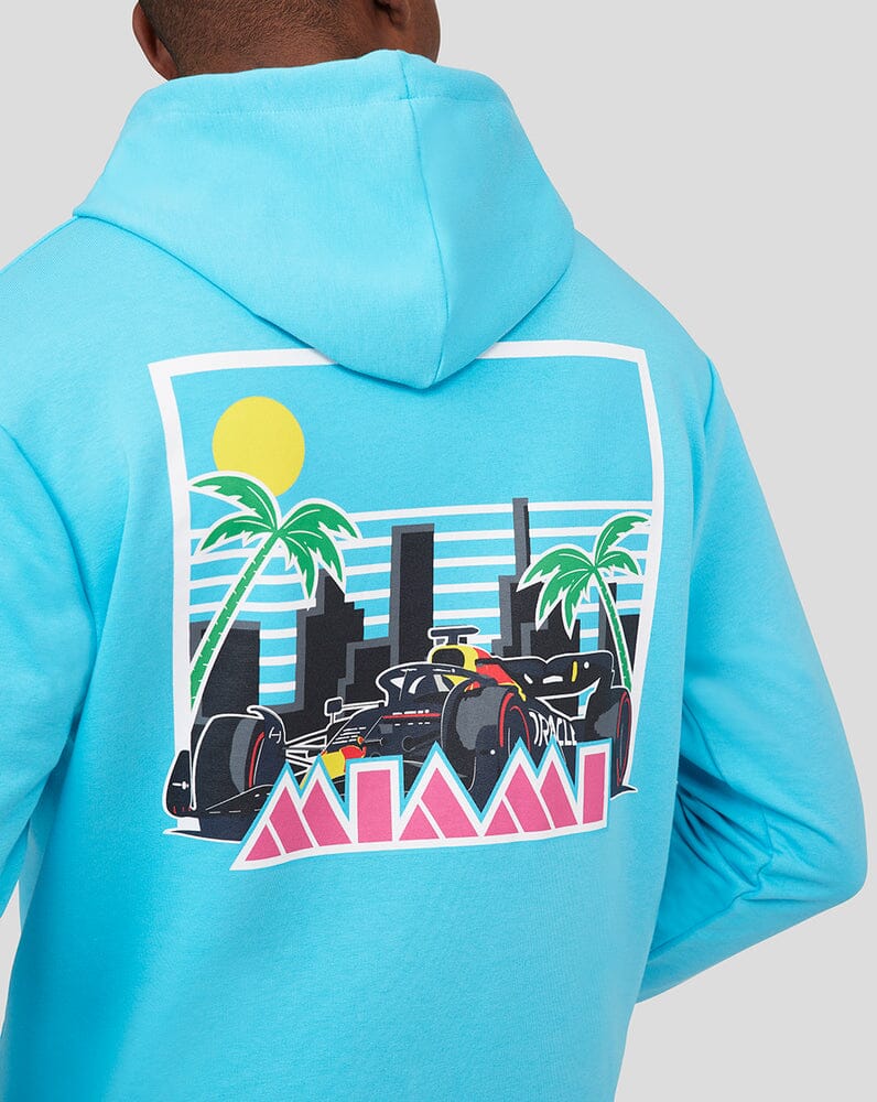 Red Bull Racing F1 Special Edition Miami GP Overhead Hoodie - Blue Hoodies Red Bull Racing 