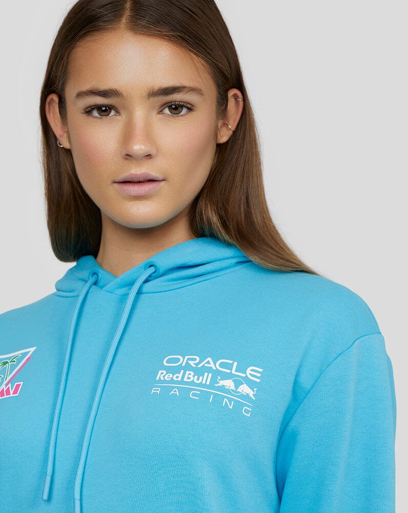 Red Bull Racing F1 Special Edition Miami GP Overhead Hoodie - Blue Hoodies Red Bull Racing 