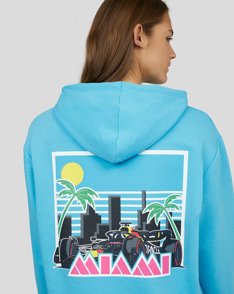 Red Bull Racing F1 Special Edition Miami GP Overhead Hoodie - Blue Hoodies Red Bull Racing 