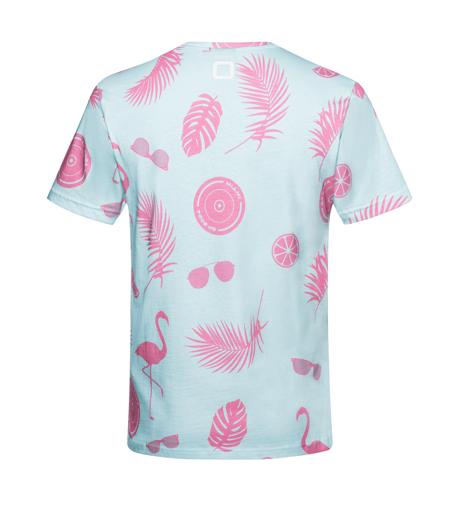 Stake F1 Kick Sauber Men's Special Edition Miami GP AOP T-Shirt - Blue T-shirts Stake F1 Kick Sauber 